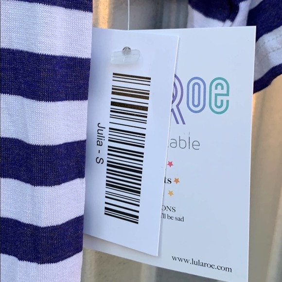NWT Lularoe Julia Red White Blue Dress Small - Picture 7 of 9
